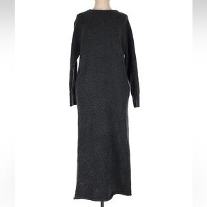 Elegant Long Sleeve Black Dress